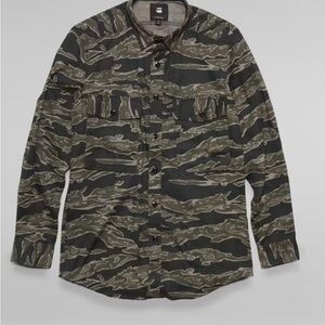 G-Star RAW Camouflage Button Down Shirt Sz S Men’s Long Sleeve